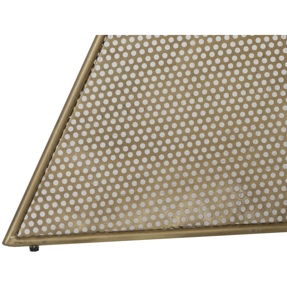 Mickey 90 X 40 inch Smoke Brown / Antique Brass Dining Table